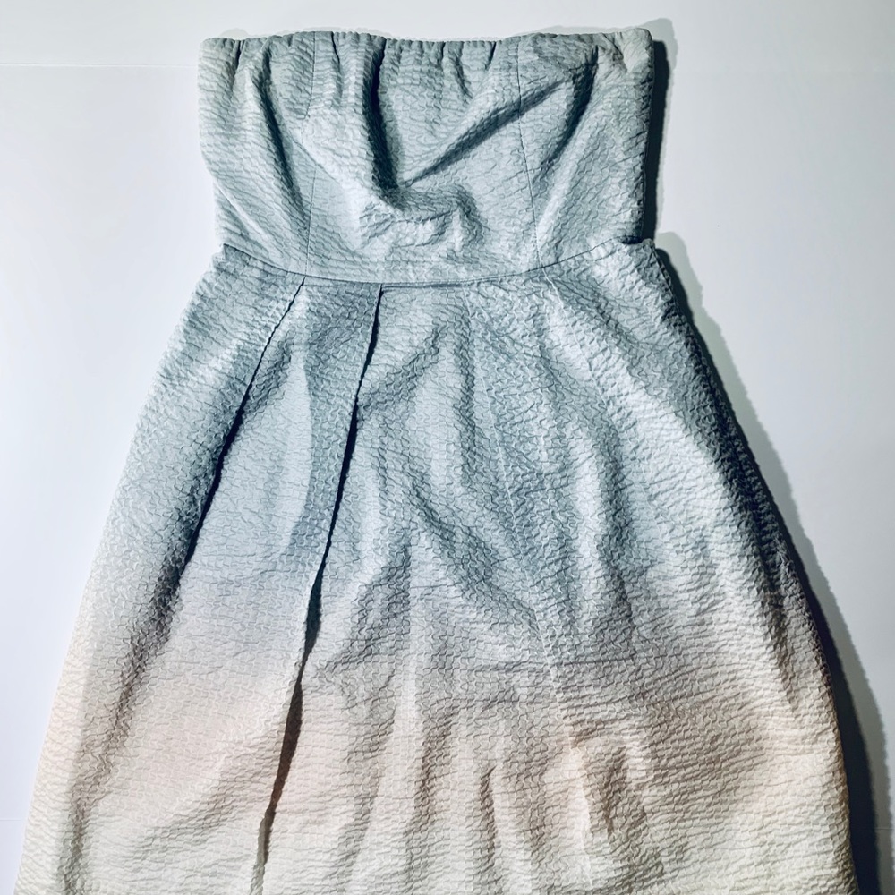 J. Crew Size 2 Strapless Textured Ombré Dress